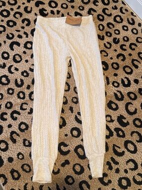Project Social T Cream Thermal Knit Lounge Leggings